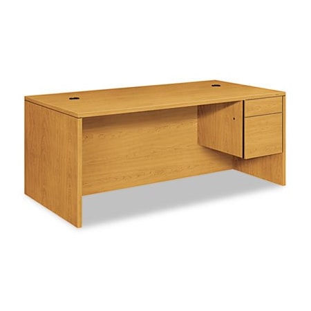 Hon C, 10500 SERIES LARGE inLin OR inUin RIGHT 3/4 HEIGHT PEDESTAL DESK, 72W X 36D X 29.5H, HARVEST 10585RCC